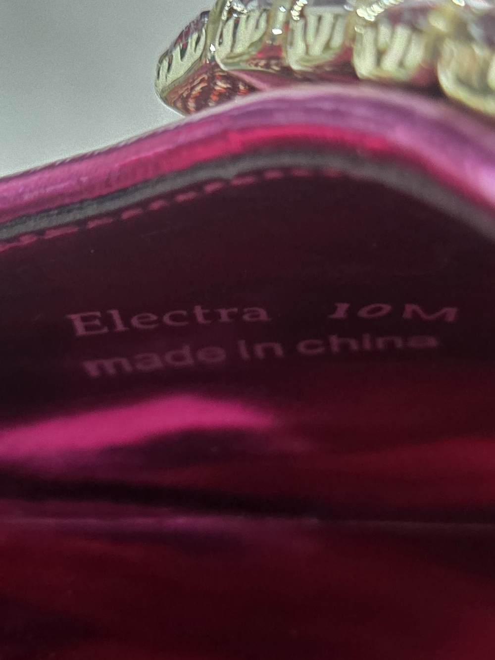 J. Reneé Electra Fuchsia Metallic Rhinestone Pointed Slingback Heels - Picture 7 of 8